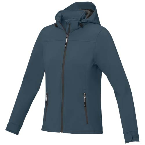Veste SOFTSHELL publicitaire - femme - LANGLEY Bleu hale
